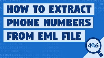 EML Phone Number Extractor to Retrieve & Extract Contact List from EML File