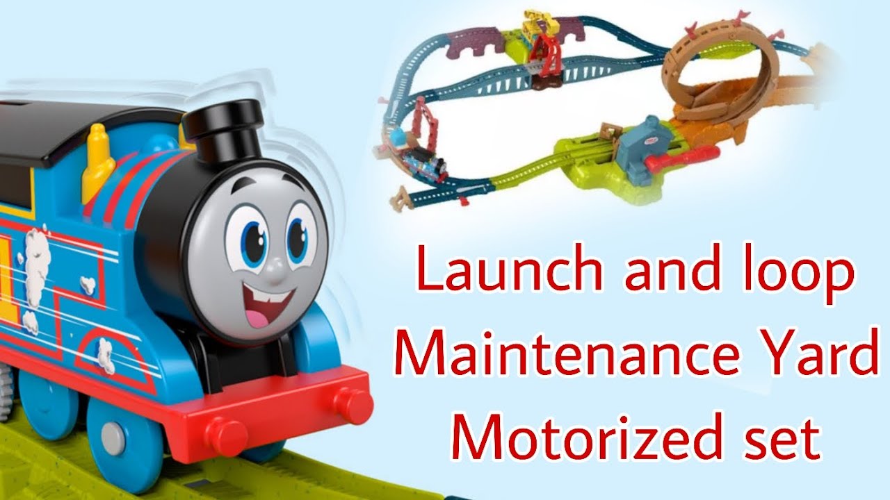 Launch and loop Maintenance Yard Motorized Playset YouTube
