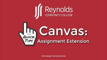 TTS Quick Tips | Canvas: Assignment Extension