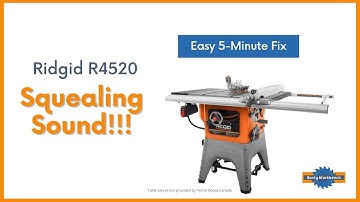 Ridgid R4520 Squealing Sound [Belt Tightening 5-minute Fix]