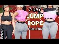 JUMP ROPE CHALLENGE  7 Day (1000 Jumps Per Day) Real Results Before and After | Workout at Home