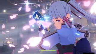 Genshinimpact Ayaka Ulti Has Text Ver.has Sakura