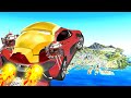 Jumping IRON MAN CARS Across GTA 5! (Impossible!)