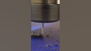 Q/8" Oflute cutting 3/4" PVC #cncprojects #cncbits