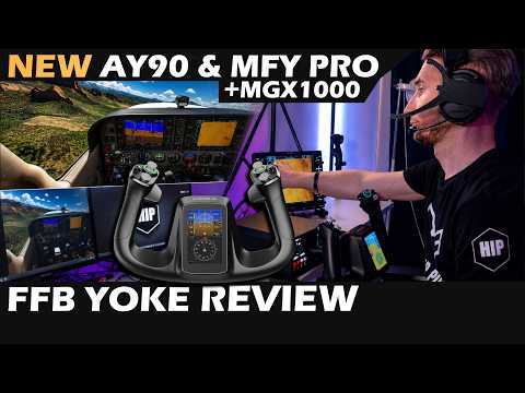 NEW MOZA AY90 & MFY Pro YOKE Review | Brand New Flight Sim Hardware + MGX1000 Display