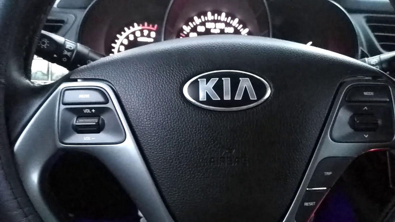 Наличие и способ включения обогрева боковых зеркал заднего вида у автомобиля Kia Rio