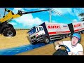 ГРУЗОВИК МАГНИТ УЛЕТЕЛ С ДОРОГИ - ВЫТАСКИВАЕМ ГРУЗОВИК МАГНИТ в Farming Simulator 19