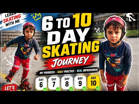 Chapter 2: Day 6 to Day 10 Skating Journey | Talha On Wheels Progress & Improvement #SkatingJourney 
