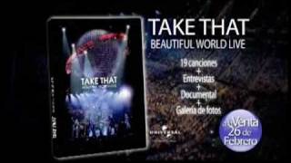 Take That DVD Beautiful World Live Anuncio de Universal en España www.takethat.es