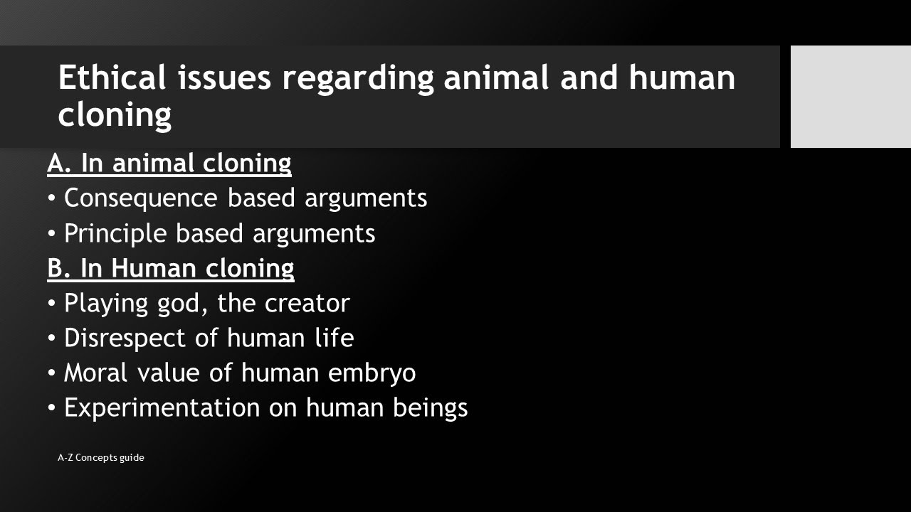 Ethical issues regarding animal and Human cloning| Urdu\Hindi | A-Z  concepts guide - YouTube