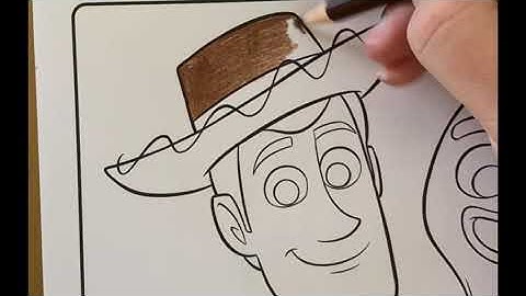 Coloring Woody and Forky (Toy Story 4) | Colored Pencils
