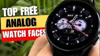 Top FREE Analog WatchFaces for Galaxy Watch 6 and Galaxy Watch 6 classic