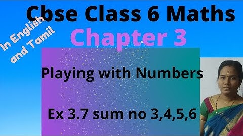Cbse class 6 Maths CHAPTER 3 EX 3.7 SUM NO 3,4,5,6