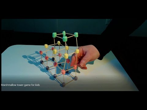 Jeu Tour de guimauve  pour enfants - Marshmallow Tower Game for Kids