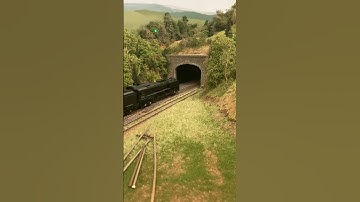 entering the pattenburg tunnel portal at full open regulator #hoscaletrains #train #fun #ah