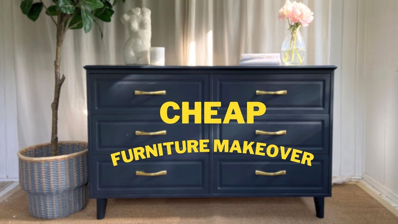 Brand New Dresser under $200? | Cheap Furniture Makeover | DIY Furniture