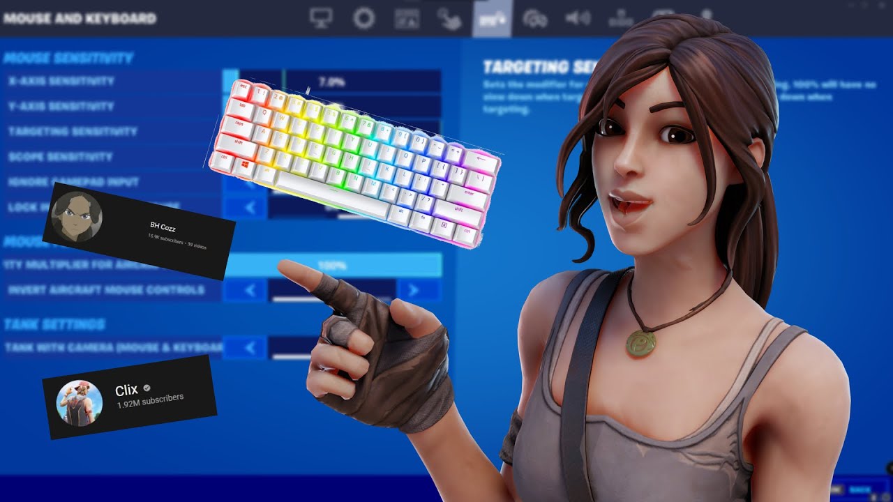 Trying the BEST Keyboard Players Settings in Season 2! (ft. Clix and BH Cozz)