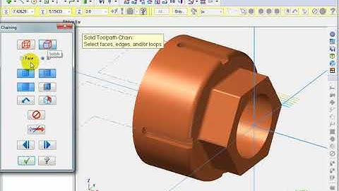 Mastercam X6 Multiaxis Lathe - 08 - Rough Turn The OD  & C Axis Mill The Face