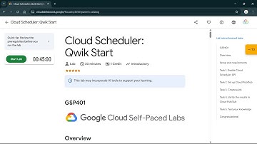 Cloud Scheduler: Qwik Start | #qwiklabs | #GSP401 #CLI
