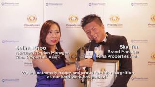 iProperty.com AAA 2016 - Top Agency In The Northern Region (Rina Properties Asia)
