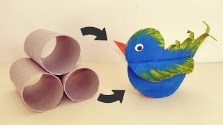How to Make Cute Swinging Birds from Toilet Paper Rolls | DIY Crafts & Art | Creative Handmade Stuff