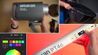 amaran 150c e PT4c — novas luzes RGB da Aputure!