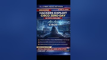 Cisco Zero-Day #cyberattack #cybersecurity #cisco #hacker #china