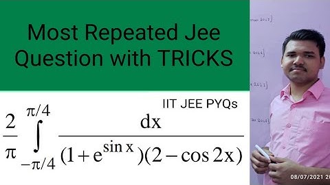 Definite Integration SHORTCUT-Trick to Solve Definite Integral||JEE/WBJEE/KVPY/IIT JAM 2021