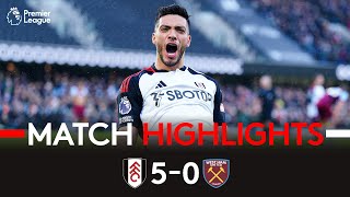 HIGHLIGHTS | Fulham 5-0 West Ham | A Week To Remember! 🤍 image