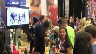 Leah Messner & Jeremy Calvert at Tanning Expo (archive)