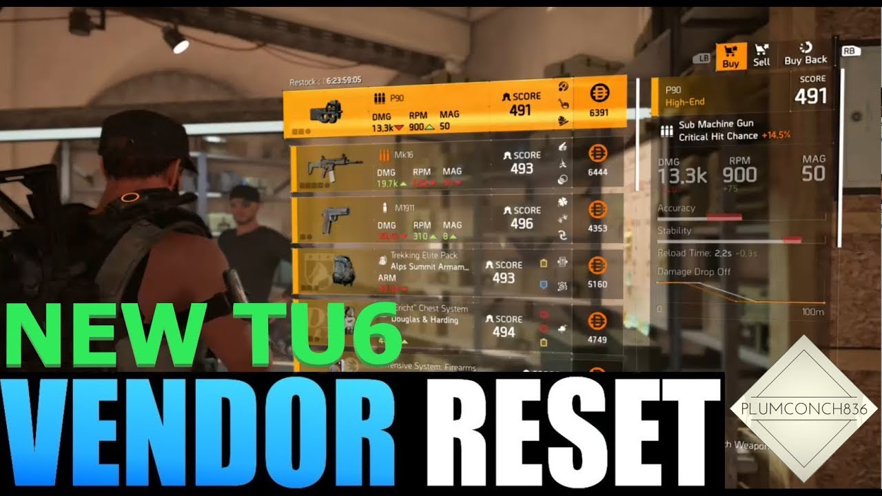 The Division 2 - Weekly Vendor Reset for TU6 - PLUMS PICKS-MUST BUYS - NAMED TALENTS and GEAR SETS!