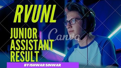 RVUNL JUNIOR ASSISTANT RESULT