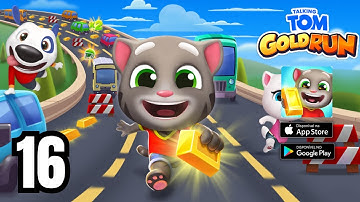 Talking Tom Gold Run Gameplay Walkthrough Part 16 - (iOS, Android)