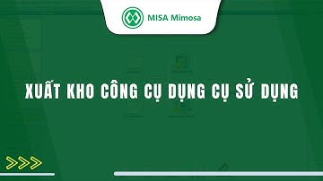 Xuất kho công cụ dụng cụ sử dụng | MISA Mimosa Online