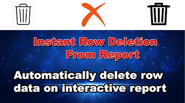 Instant Row Delete (Wizard Form Part2) in Oracle Apex