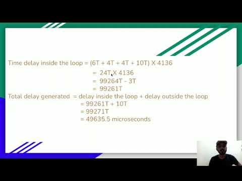 Time delay in the 8085 microprocessor - YouTube