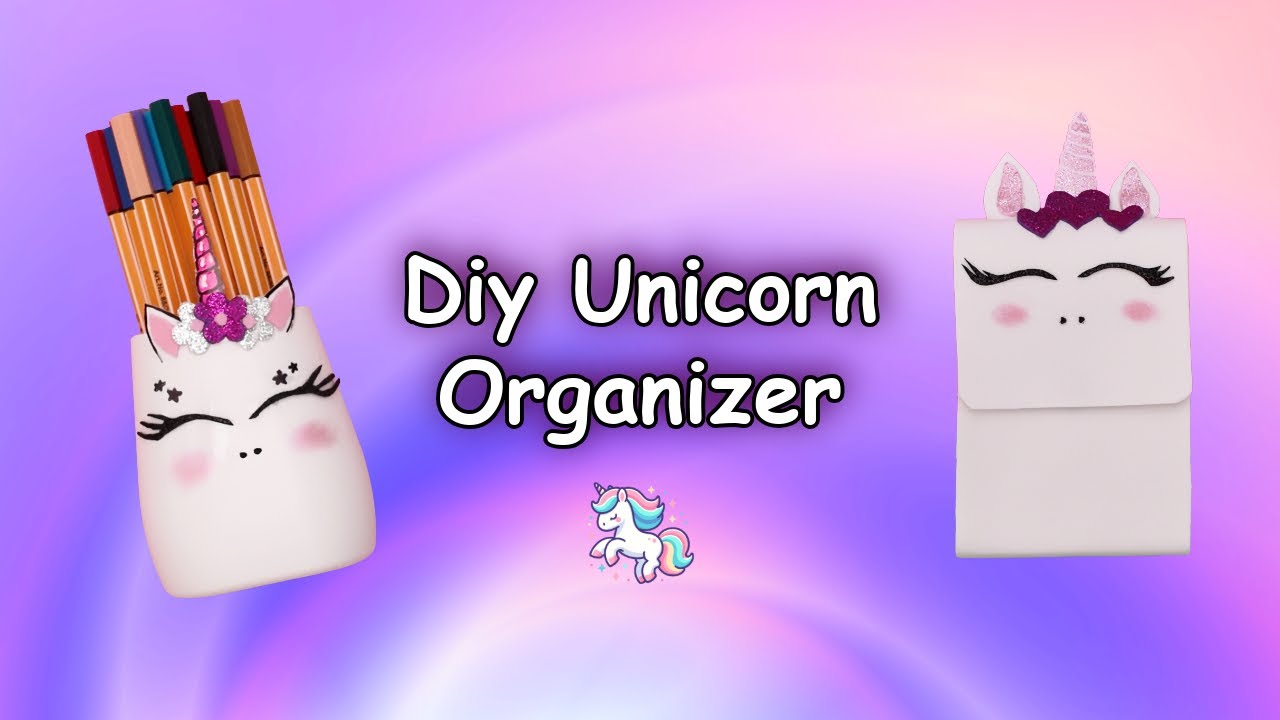 make cute Unicorn Paper Wallet & Pencil Holder | Easy Kids Craft 