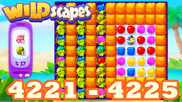 Wildscapes Level 4221 - 4225 HD Walkthrough 3 match puzzle | android | 4222 | 4223 | 4224 | IOS