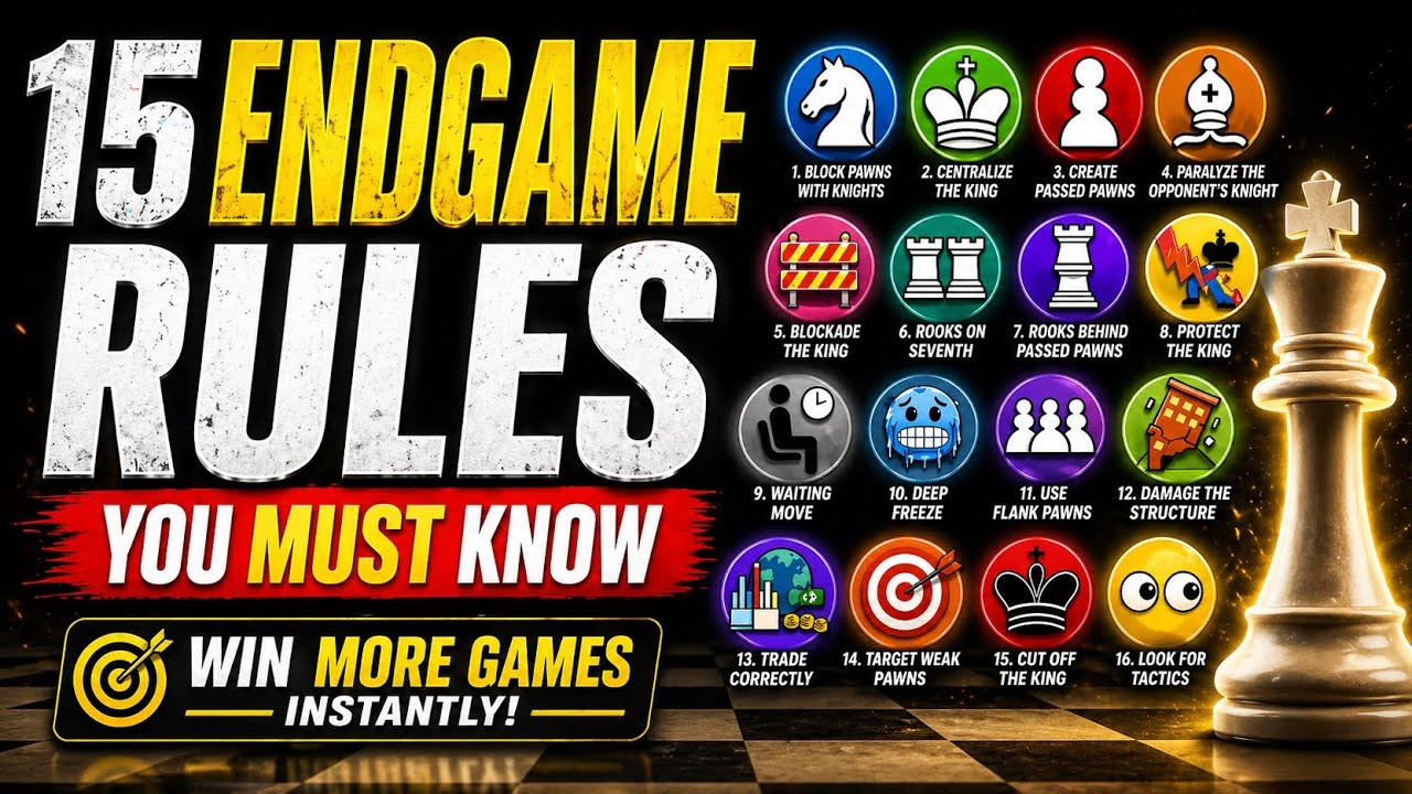Endgame Rules You MUST Know 💀♟️ (Win More Games Instantly) - YouTube