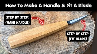 {Pt 4/5} How To Make A Turning Sloyd Knife  Nic Westermann (Handle Making & Fitting)