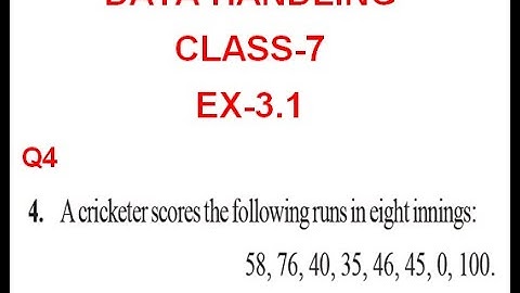 NCERT Solution CLASS-7(VII)  Mathematics CHAPTER-3 Data Handling  Ex-3.1 Q 4@bhullar