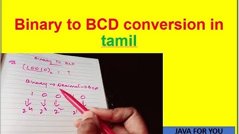Binary to BCD conversion in tamil|digital electronics in tamil|number system in tamil