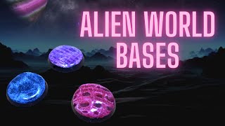 Alien world bases for 40K (Dry brushing and resin)