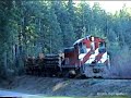 Simpson Timber Railroad Mainline Action in Dec 1995