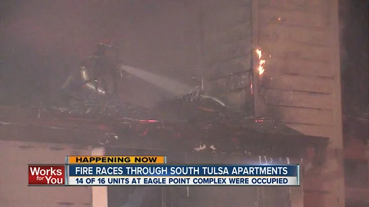 Apartment fire displaces several south Tulsa families