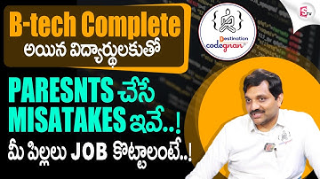 Codegnan Careers | How To Get NON - IT Backround student get IT Job | Every Parent Should Watch This