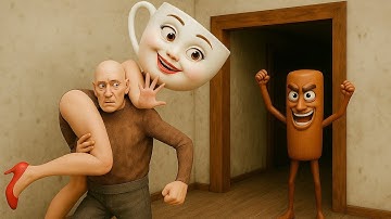 Grandpa save Tung Tung Tung Sahur x Capuccino in Granny House | Funny Horror Animation