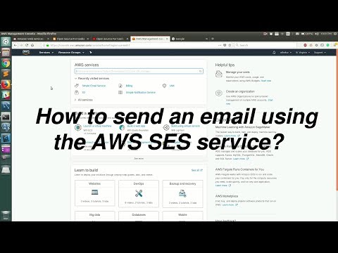 How to send an email using the AWS SES service?