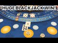 Blackjack  600000 buy in  epic high limit room session large 100000 blackjack win