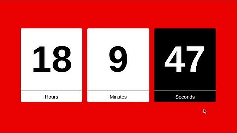 Digital Clock UI Design Using CSS3 & Vanilla Javascript | HTML